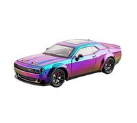 TAQCGH Scale Model Car Replica 1:24 Scale Alloy Diecast Mini Model Car For Dodge Hellcat Static Metal Vehicles Exquisite Desktop Ornaments Motor Vehicles(Purple)
