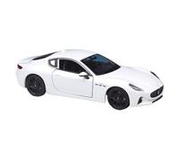 TAQCGH Scale Model Car Replica 1:24 Scale Alloy Diecast Mini Model Car For Maserati Granturismo Folgore 2023 Luxury Static Desktop Souvenir Ornaments Motor Vehicles(White)