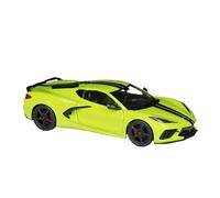 TAQCGH Scale Model Car Replica 1:24 Scale Alloy Diecast Mini Simulated Car Model For Chevrolet Corvette Stingray 2020 Metal Precious Souvenir Exhibits Motor Vehicles(Yellow)