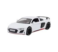 TAQCGH Scale Model Car Replica 1:24 Scale Alloy Diecast Model Car For AUDI R8 V10 Plus Static Mini Simulation Desktop Decoration Ornaments Motor Vehicles(White)