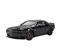 TAQCGH Scale Model Car Replica 1:24 Scale Alloy Diecast Model Car For Dodge Challenger SRT Static Mini Simulation Desktop Decoration Ornaments Motor Vehicles(Black)