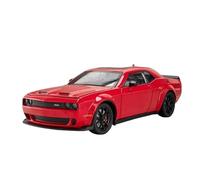 TAQCGH Scale Model Car Replica 1:24 Scale Alloy Diecast Model Car For Dodge Challenger SRT Static Mini Simulation Desktop Decoration Ornaments Motor Vehicles(Red)