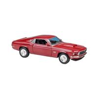 TAQCGH Scale Model Car Replica 1:24 Scale Alloy Diecast Simulated Car Model For Ford Mustang Boss 429 Metal Vehicles Mini Precious Exhibits Motor Vehicles(Red)
