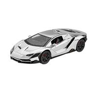 TAQCGH Scale Model Car Replica 1:24 Scale Alloy Diecast Simulated Car Model For Lamborghini Aventador SVJ LP770-4 Miniature Desktop Decorations Motor Vehicles(Silver)