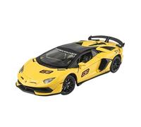 TAQCGH Scale Model Car Replica 1:24 Scale Alloy Diecast Simulation Model Vehicles For Lamborghini Aventador SVJ 63 Static Luxurious Collection Exhibits Motor Vehicles(Yellow)