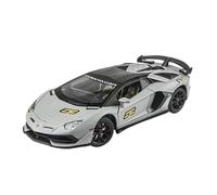 TAQCGH Scale Model Car Replica 1:24 Scale Alloy Diecast Simulation Model Vehicles For Lamborghini Aventador SVJ 63 Static Luxurious Collection Exhibits Motor Vehicles(Titanium)