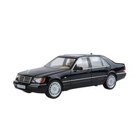 TAQCGH Scale Model Car Replica 1:24 Scale Alloy Metal Diecast Vehicles Model For Benz W140 320SEL Miniature Souvenir Desktop Decorations Motor Vehicles(Black)
