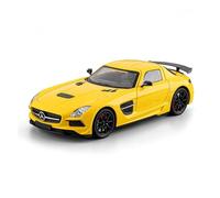 TAQCGH Scale Model Car Replica 1:24 Scale Miniature Alloy Diecast Car Model For Benz SLS AMG Metal Treasurable Souvenir Ornaments Motor Vehicles(Yellow)
