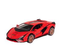 TAQCGH Scale Model Car Replica 1:24 Scale Miniature Alloy Diecast Car Model For Lamborghini Sian Adult Metal Treasurable Souvenir Ornaments Motor Vehicles(Red)