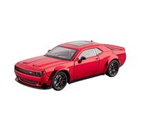 TAQCGH Scale Model Car Replica 1:24 Scale Miniature Alloy Diecast Car Static Model For Dodge Challenger SRT Hellcat Luxury Commemorative Ornaments Motor Vehicles(Red)