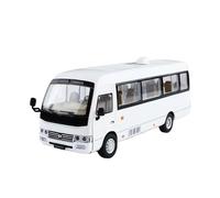 TAQCGH Scale Model Car Replica 1:24 Scale Miniature Alloy Diecast Metal Car Model For Toyota Coaster Simulated Vehicle Desktop Ornaments Motor Vehicles(White)