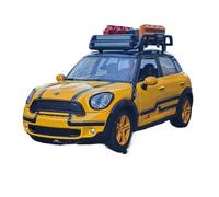 TAQCGH Scale Model Car Replica 1:24 Scale Miniature Alloy Diecast Model Car For BMW Mini Cooper S Countryman Static Metal Simulation Vehicles Exhibits Motor Vehicles(Yellow)