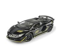 TAQCGH Scale Model Car Replica 1:24 Scale Miniature Alloy Diecast Model Car For Lamborghini Aventador SVJ 63 Exquisite Simulation Vehicle Motor Vehicles(Black)
