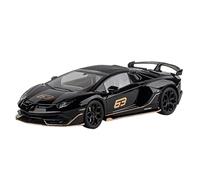TAQCGH Scale Model Car Replica 1:24 Scale Miniature Alloy Diecast Model Car For Lamborghini Aventador SVJ Metal Static Simulated Vehicle Motor Vehicles(Black)