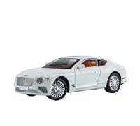TAQCGH Scale Model Car Replica 1:24 Scale Miniature Alloy Metal Diecast Model Vehicles For Bentley Continental GT Luxury Souvenir Ornaments Motor Vehicles(White)
