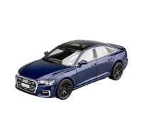 TAQCGH Scale Model Car Replica 1:24 Scale Simulated Alloy Diecast Vehicle Model For Audi A6 Deluxe Mini Souvenir Ornaments Motor Vehicles(Blue)