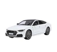 TAQCGH Scale Model Car Replica 1:24 Scale Simulation Alloy Metal Diecast Car Model For Audi A7 Miniature Vehicle Desktop Decorations Motor Vehicles(White)
