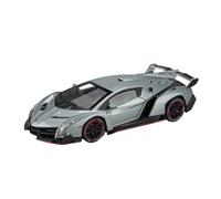 TAQCGH Scale Model Car Replica 1:24 Simulation Alloy Metal Diecast Model Car For Lamborghini Veneno Miniature Adult Collecting Souvenir Motor Vehicles(Titanium)
