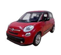TAQCGH Scale Model Car Replica 1:32 Miniature Scale Die-casting Alloy For Fiat 2013 500L Metal Static Car Model Adult Hobby Collection Motor Vehicles(Red)