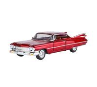 TAQCGH Scale Model Car Replica 1:32 Scale 15cm Long Alloy Diecast Mini Model Car For Cadillac Eldorado Biarritz Metal Vehicles Ornaments Motor Vehicles(Red1)