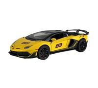TAQCGH Scale Model Car Replica 1:32 Scale Alloy Diecast Mini Model Car For Lamborghini Aventador SVJ 63 Simulation Metal Vehicles Ornaments Motor Vehicles(Yellow)