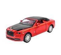 TAQCGH Scale Model Car Replica 1:32 Scale Alloy Diecast Miniature Static Car Model For Rolls Royce Dawn Metal Vehicles Souvenir Ornaments Motor Vehicles(Red1)