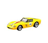 TAQCGH Scale Model Car Replica 1:32 Scale Miniature Alloy Diecast Car Model For Ferrari 250 GTO Metal Treasurable Souvenir Ornaments Motor Vehicles(Yellow)