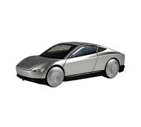 TAQCGH Scale Model Car Replica 1:32 Scale Miniature Alloy Diecast Car Model For Tesla Cybercab Metal Treasurable Souvenir Ornaments Motor Vehicles(Silver)
