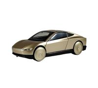 TAQCGH Scale Model Car Replica 1:32 Scale Miniature Alloy Diecast Car Model For Tesla Cybercab Metal Treasurable Souvenir Ornaments Motor Vehicles(Gold)