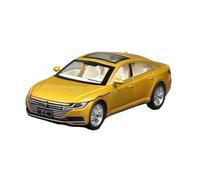 TAQCGH Scale Model Car Replica 1:32 Scale Miniature Alloy Diecast Car Model For Volkswagen CC Exquisite Desktop Decorations Ornaments Motor Vehicles(Yellow)