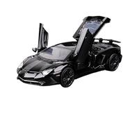 TAQCGH Scale Model Car Replica 1:32 Scale Miniature Alloy Metal Diecast Model Vehicles For Lamborghini Aventador LP750-4 Luxury Souvenir Ornaments Motor Vehicles(Black)