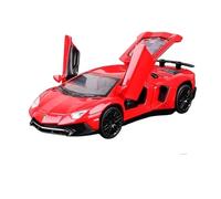 TAQCGH Scale Model Car Replica 1:32 Scale Miniature Alloy Metal Diecast Model Vehicles For Lamborghini Aventador LP750-4 Luxury Souvenir Ornaments Motor Vehicles(Red)