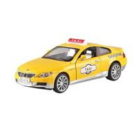 TAQCGH Scale Model Car Replica 1:32 Scale Simulation Alloy Metal Diecast Car Model For BMW M6 Taxi Miniature Vehicle Desktop Decorations Motor Vehicles(Yellow)