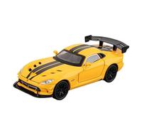 TAQCGH Scale Model Car Replica 1:32 Scale Zinc Alloy Diecast Miniature Model Vehicle For Dodge Viper Luxury Desktop Decoration Ornaments Motor Vehicles(Yellow)