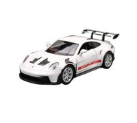 TAQCGH Scale Model Car Replica 13cm Long 1:36 Scale Miniature Alloy Diecast Car Model For Porsche 911 GT3 Exquisite Desktop Ornaments Motor Vehicles(White)