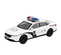 TAQCGH Scale Model Car Replica 15cm 1:32 For Honda Accord Police Car Pull Back Vehicles Simulation Scale Model Collection Car Motor Vehicles(White)