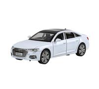 TAQCGH Scale Model Car Replica 15cm 1:32 Scale Alloy Diecast Metal Material Vehicles Model For Audi A6L Adult Collectible Hobby Souvenirs Motor Vehicles(White)