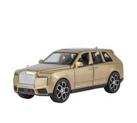 TAQCGH Scale Model Car Replica 15cm Long 1:32 Scale Alloy Diecast Miniature Model Vehicle For Rolls Royce Cullinan Luxury Desktop Ornaments Motor Vehicles(Gold)