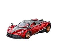 TAQCGH Scale Model Car Replica 15cm Long 1:32 Scale Miniature Alloy Diecast Car Model For Pagani Huayra Roadster BC Exquisite Desktop Ornaments Motor Vehicles(Red)