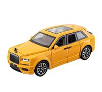 TAQCGH Scale Model Car Replica 15cm Metal Scale Car Model 1/32 For Rolls-Royce Cullinan Luxury SUV Motor Vehicle Collection Motor Vehicles(Yellow)
