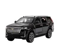 TAQCGH Scale Model Car Replica 16CM 1/32 For Cadillac Escalade Luxury SUV High Simulation Off-road Car Model Die-cast Pull-back Vehicle Motor Vehicles(Black)
