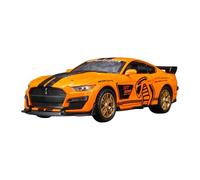 TAQCGH Scale Model Car Replica 16cm 1:32 Scale Miniature Alloy Diecast Car Model For Ford Mustang GT500 Metal Treasurable Souvenir Ornaments Motor Vehicles(Orange)