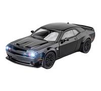 TAQCGH Scale Model Car Replica 16CM Scale Model Muscle Car 1/32 For Dodge Charger Challenger Hellcat Simulation Miniature Pull Back Vehicles Motor Vehicles(Black)
