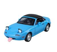 TAQCGH Scale Model Car Replica 17cm Alloy Scale Die-cast Vehicles 1:24 For Mazda MX-5 Pull Back Car Model Ornaments Collection Motor Vehicles(Blue)