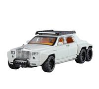 TAQCGH Scale Model Car Replica 17cm Scale Motor Vehicles 1/32 For Rolls-Royce Phantom Modified Off-road Vehicle Pull Back Car Motor Vehicles(White)