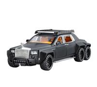 TAQCGH Scale Model Car Replica 17cm Scale Motor Vehicles 1/32 For Rolls-Royce Phantom Modified Off-road Vehicle Pull Back Car Motor Vehicles(Black)