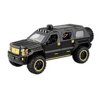 TAQCGH Scale Model Car Replica 19cm 1:24 For George Patton Luxury Suv Pull Back Vehicles Simulation Scale Model Collection Car Motor Vehicles(Matt black)