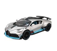 TAQCGH Scale Model Car Replica 19cm Diecast Model Car Replicas 1/24 For Bugatti DIVO Silver Supercar Scale Vehicles Collection Motor Vehicles(Silver)