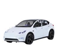 TAQCGH Scale Model Car Replica 20CM 1/24 For Tesla Model Y SUV Die-cast Vehicles Simulation Collection Scale Pull Back Car Motor Vehicles(White)