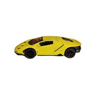 TAQCGH Scale Model Car Replica 20cm 1:24 Scale Miniature Alloy Diecast Car Model For Lamborghini LP770 Metal Treasurable Souvenir Ornaments Motor Vehicles(Yellow)